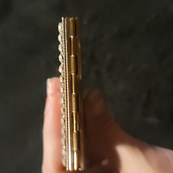 Vintage 1950s Trickettes by Wiesner rhinestone powder compact purse mirror! RARE - Picture 6 of 9